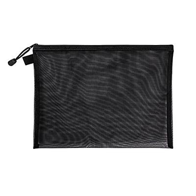 1Pcs A4/A5/A6 Zipper Mesh Bags Nylon Mesh Cosmetic Bags Zipper Makeup Mesh  Bags Travel Zipper Bags Coin Purse Storage Bags Pencil Case Pouch(Grey A5)