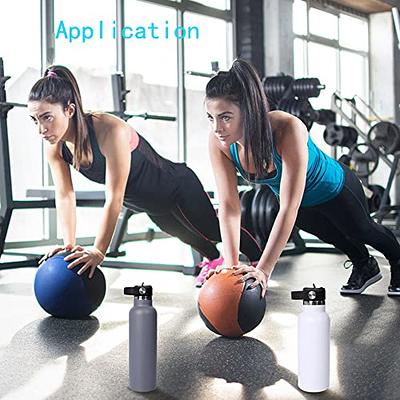 Stainless Steel Water Bottles with Straw Flip Top Wide Mouth