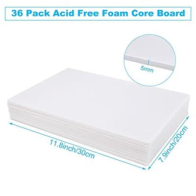 LOSYHU 20 Pack 12x16.5 White Foam Board, 1/5 Thick, A3 Size, Foam Core  Backing Board Poster Foam Board Sheets for Presentations, School, Office 