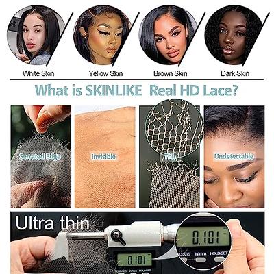 BEEOS 13x6 SKINLIKE Real HD Lace Frontal Only, Deep Wave 0.10mm Ultra Thin  Invisible Lace Pre-plucked Clean Natural Hairline Melted into Skin Swiss  Lace Frontal Natural Black 14 Inch - Yahoo Shopping