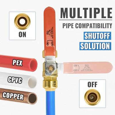 JUWO 3/4 Plumbing Fittings, 12-Pack Push to Connect Coupling, 1