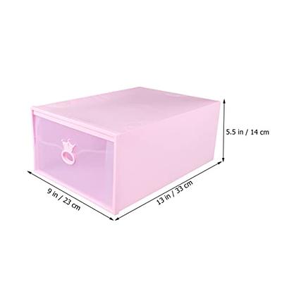 56 Pack Shoe Boxes Clear Plastic Stackable, Shoe Organizer For