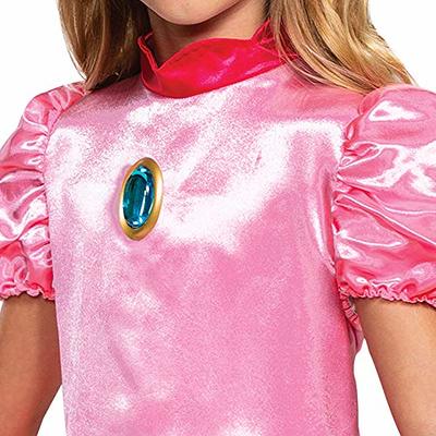 Princess Peach Costume Dress, Nintendo Super Mario Bros Deluxe Dress Up  Outfit for Girls, Kids Size Small (4-6x) - Yahoo Shopping