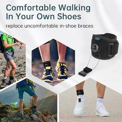 JOMECA Upgraded Drop Foot Brace for Walking with Shoes - Dual