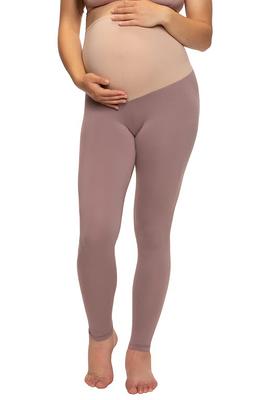 Felina 2-Pack Maternity Leggings in Twilight Mauve/Raisin at