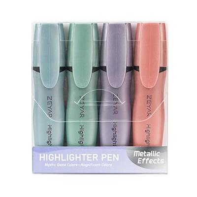 ZEYAR 1 Zeyar Aesthetic Highlighter Marker Pen, Cream Colors Chisel Tip,  Water Based Ink, Quick Dry, No Bleed, For Bible Study Notes Sch