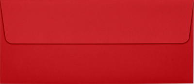 Lux A4 Contour Flap Envelopes (4 1/4 x 6 1/4) 50/Box, Ruby Red (EX-1872-18-50)