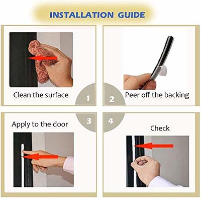 Weather Stripping Door Seal, 32.8Ft Self Adhesive Brush Weather Seal Strip  for W