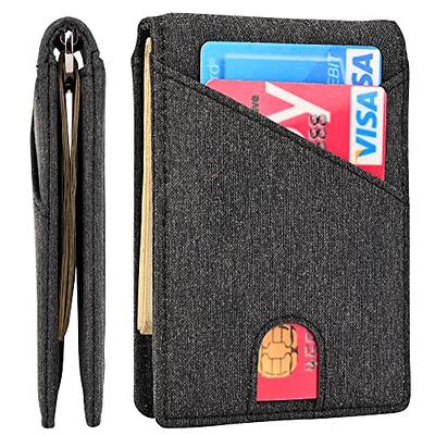 Slim Wallet with ID Window RFID Front Pocket Wallet – Kinzd