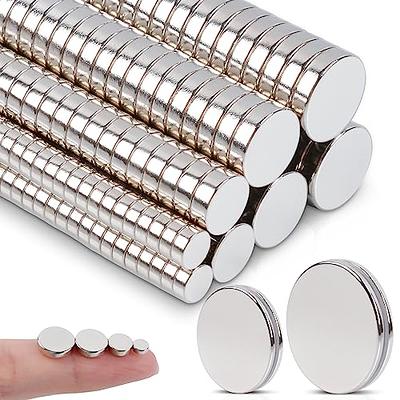 MAGXCENE 10Pcs Rare Earth Magnets, Round Neodymium Magnet Heavy Duty, Small  Strong Magnets Disc Refrigerator Magnet for Cabinet Industrial Crafts