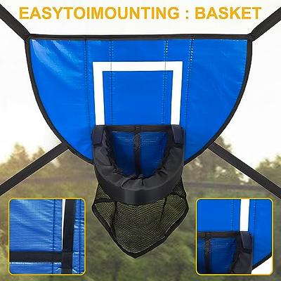 TOYMIS Trampoline Basketball Hoop, Breakaway Rim for Dunking Trampoline  Basketball Attachment with Mini Basketballs Trampoline Accessory for Kids