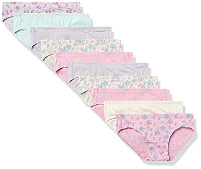 Hanes baby girls Toddler 10-pack Pure Comfort Underwear, Available