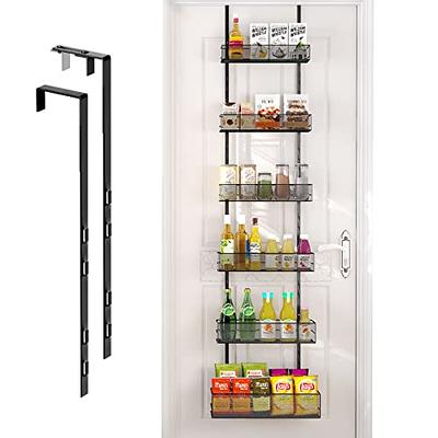  Smart Design Over The Door Pantry Organizer Rack with 6  Adjustable Shelves - Steel Metal Wire Baskets and Frame - Hanging - Wall  Mountable - Cans, Spice, Storage, Closet, Bathroom, Kitchen - White