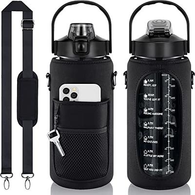 Motivational Water Bottle 32 oz with Straw & Time Marker, BPA Free &  Leakproof Tritan Portable Reusable Fitness Sports Water Jug for Men Women &  Kids