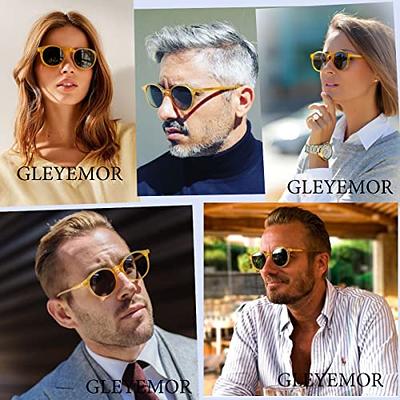 Gleyemor Vintage Polarized Sunglasses for Men UV400 Protection