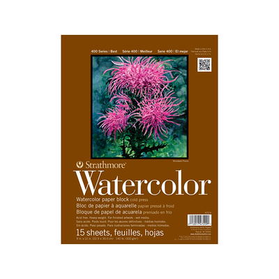 Global Art 18 x 24 Fluid 100 Watercolor Paper Block - Cold Press