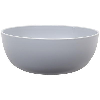 Mainstays Gray Round Plastic Plate, 10.5 inch 