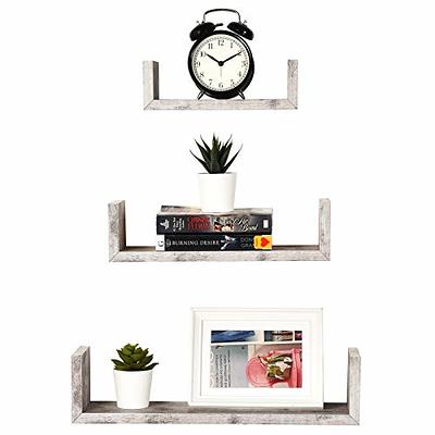 Greenco 5-Tier Corner Shelves, Floating Corner Shelf, Wall Organizer  Storage, Easy-to-Assemble Tiered Wall Mount Shelves for Bedrooms, Bathroom