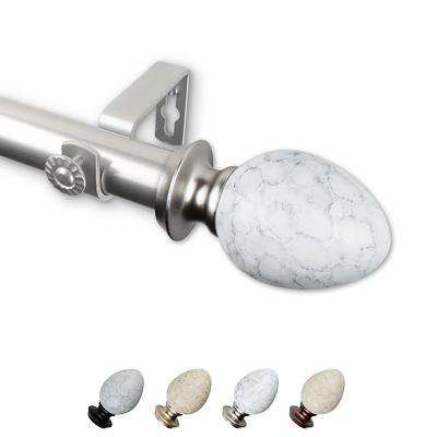 48 - 84 Brushed Nickel Finial Kids' Curtain Rod Natural Wood -  Pillowfort™ - Yahoo Shopping