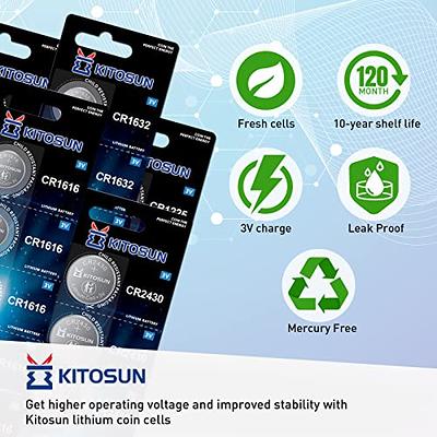 tyrone CR2016 Battery CR 2016 Battery Long Lasting CR2016 3V Lithium  Battery Coin Button Batteries for Watch, Car Remote, 12 Battery Pack