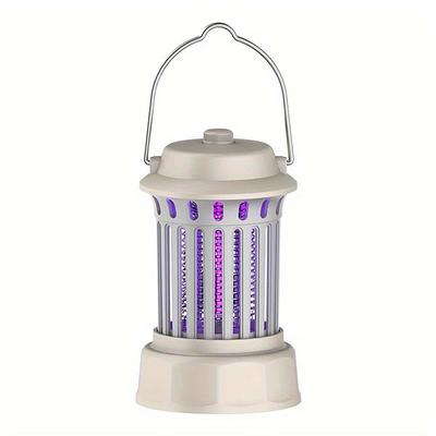 Afoxsos Portable LED Light Fly Trap Catcher Electric Bug Zapper Mosquito Insect Killer Lamp, White