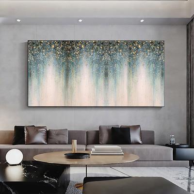 Original Gold Foil Oil Painting On Canvas Large Wall Art Abstract Golden  Acrylic Custom Living Room Decor Home - Yahoo Shopping