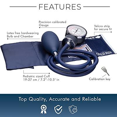 Greater Goods Sphygmomanometer Manual Blood Pressure Monitor Kit, Includes  Travel Case, Bulb, Cuff for Upper Arm Clinical Accuracy 