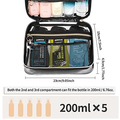  SEAMOSH Clear Make Up Toiletry Travel Makeup Organizer