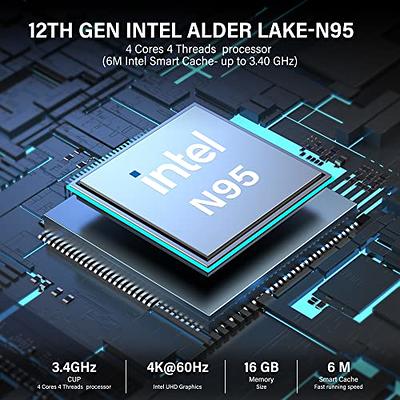 Mini PC Intel Alder Lake N95 Mini Desktop Computer 