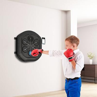 Smart Music Boxing Machine, Wall Mounted Boxing Machine with USB Charging  and Bluetooth Connection, Wall Mounted Lighting Target Boxing Trainer for