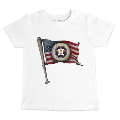 Toddler Houston Astros Tiny Turnip Navy Baseball Tear T-Shirt