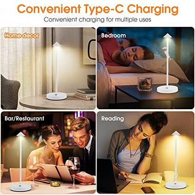 Battery Operated Table Lamp, Cordless Lamps for Home Decor