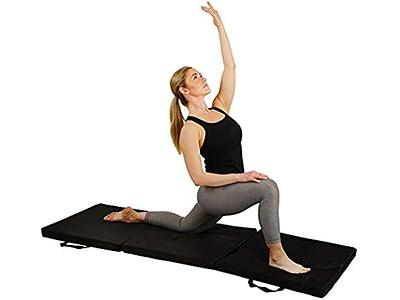 Sunny Health & Fitness Thick Tri-Fold Exercise Yoga Mat for at