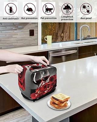 Toaster Dust Cover for Kitchen 2 Slice, Red Rose and Wine Romantic Lovers  Decor Bread Maker Covers Toasters for Fingerprint Protector Washable Small Appliance  Covers Accessories 12x7.5x8in - Yahoo Shopping