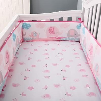 4Pcs Cotton Baby Crib Bùmpers Breathable Padded Anti Collision