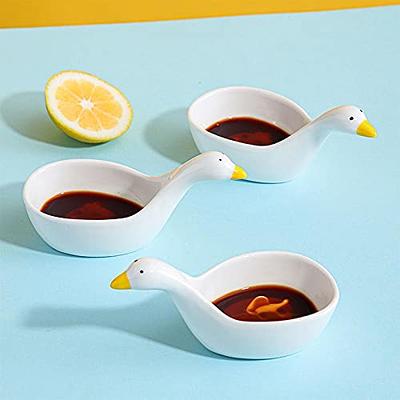 Ceramic Cute Duckling Bowl Small Sauce Bowl Seasoning Plate Snack