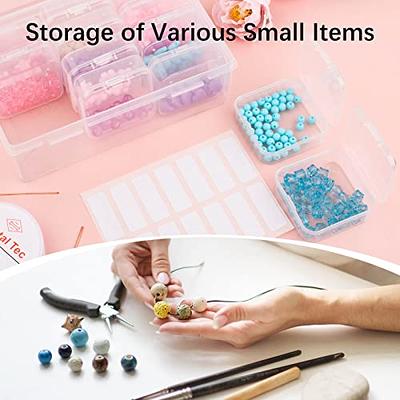 12 Pieces Bead Organizer, Bead Storage Containers, Small Clear