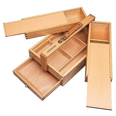 US Art Supply Artist Wood Pastel Pen Marker Storage Box with Drawer(s) (Large Tool Box)