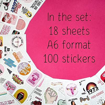 BulbaCraft 100Pcs Pro Choice Stickers, Pro Abortion Stickers, Reproductive  Rights Stickers, No Uterus No Opinion Sticker, Feminist Gifts Women, Laptop  Stickers Quotes Feminist Stickers - Yahoo Shopping