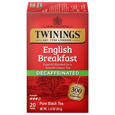 Twinings English Breakfast Black Tea Bags, 50/Box (F05331)