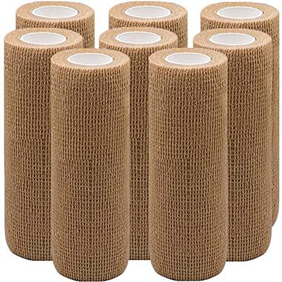 6 Pack, Self Adherent Cohesive Tape - 1 2 3 x 5 Yards Combo Pack, Self  Adhesive Bandage Rolls & Sports Athletic Wrap for Ankle, Wrist, Sprains and