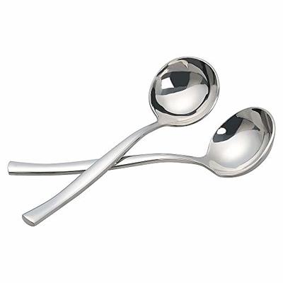 Skimmer Slotted Spoon 304 Stainless Steel Colander Skimmer Ladle with Long  Handle Food Grade Frying Strainer Spoon for Kitchen Cooking Baking(Gold) -  Yahoo Shopping