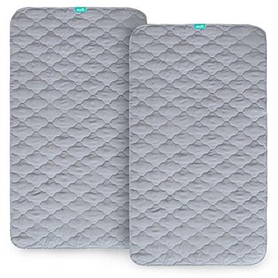 Newton Baby Waterproof Crib Mattress Pad, 100% Breathable Quilted Layer  for Comfort & Universal Fitted Skirt for Secure Fit, Machine Washable