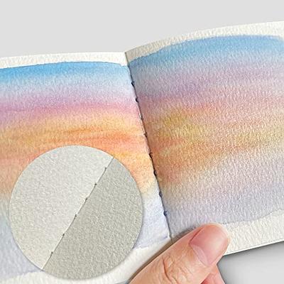 Watercolor Sketchbook,3.9x3.9 Inch Portable Square Mini Watercolor