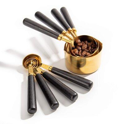 Gold Magnetic Measuring Spoons And Cups Set Of 12 8 Dual Sided Magnetic  Measurin