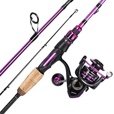  One Bass Fishing Rod Reel Combo, 2-Piece Fishing Pole