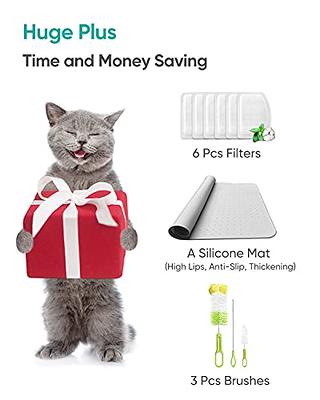 ZeePet Cat Water Fountain Stainless Steel, 3L Automatic Pet Drinking  Fountain for Cats Inside, Dog Water Dispenser with Adjustable Water Flow  and 6 Replacement Filters&1 Silicone Mat for Cats, Dogs - Yahoo Shopping