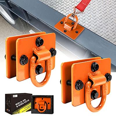 AUTOBOTS 1/2 D Rings for Trailers Heavy Duty Trailer Tie Down Rings,Max  12,000 Lbs,Includes All Mounting Hardware, Forged Steel Bolt-on D  Ring,Large Trailer Tie Down Anchor Points 2 Pack Orange - Yahoo