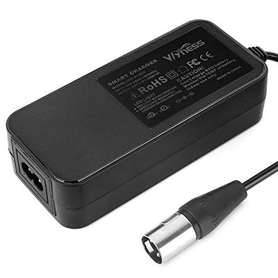 24V 2A 3-Pin XLR Connector Electronic Scooter Battery Charger for Go-Go  Elite Traveller,Pride Mobility,Jazzy Power Chair Battery Charger & Plus  Ezip