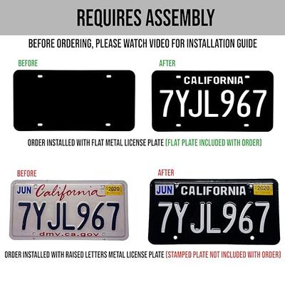 Metal License Plate Frame Cali California Girl Car Accessories Chrome